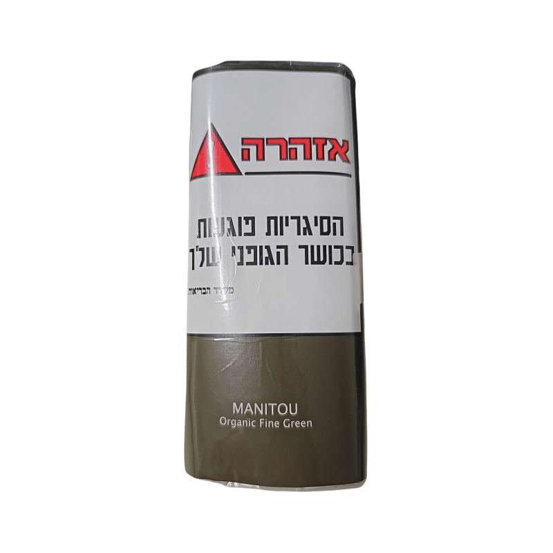 טבק מניטו ירוק פיין אורגני 30 גר פקט 5 יח coffeco