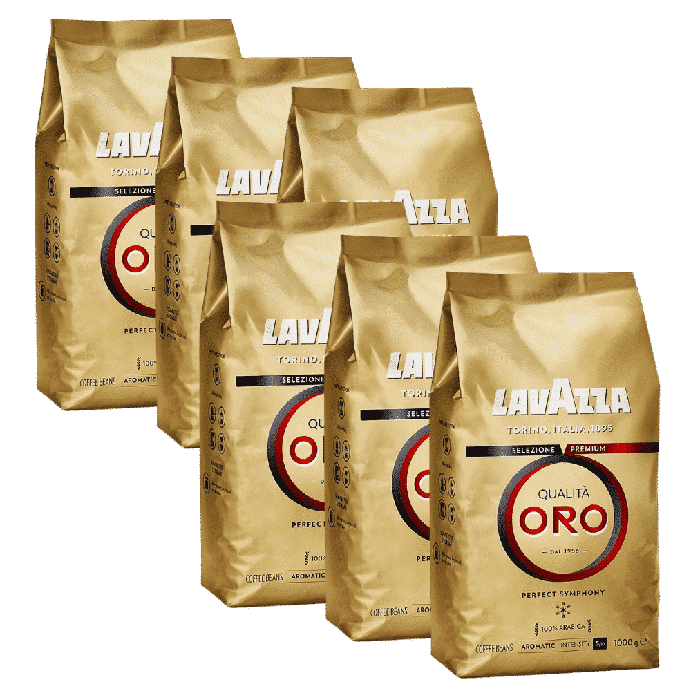 6 ק"ג פולי קפה לוואצה אורו גולד -LAVAZZA ORO GOLD