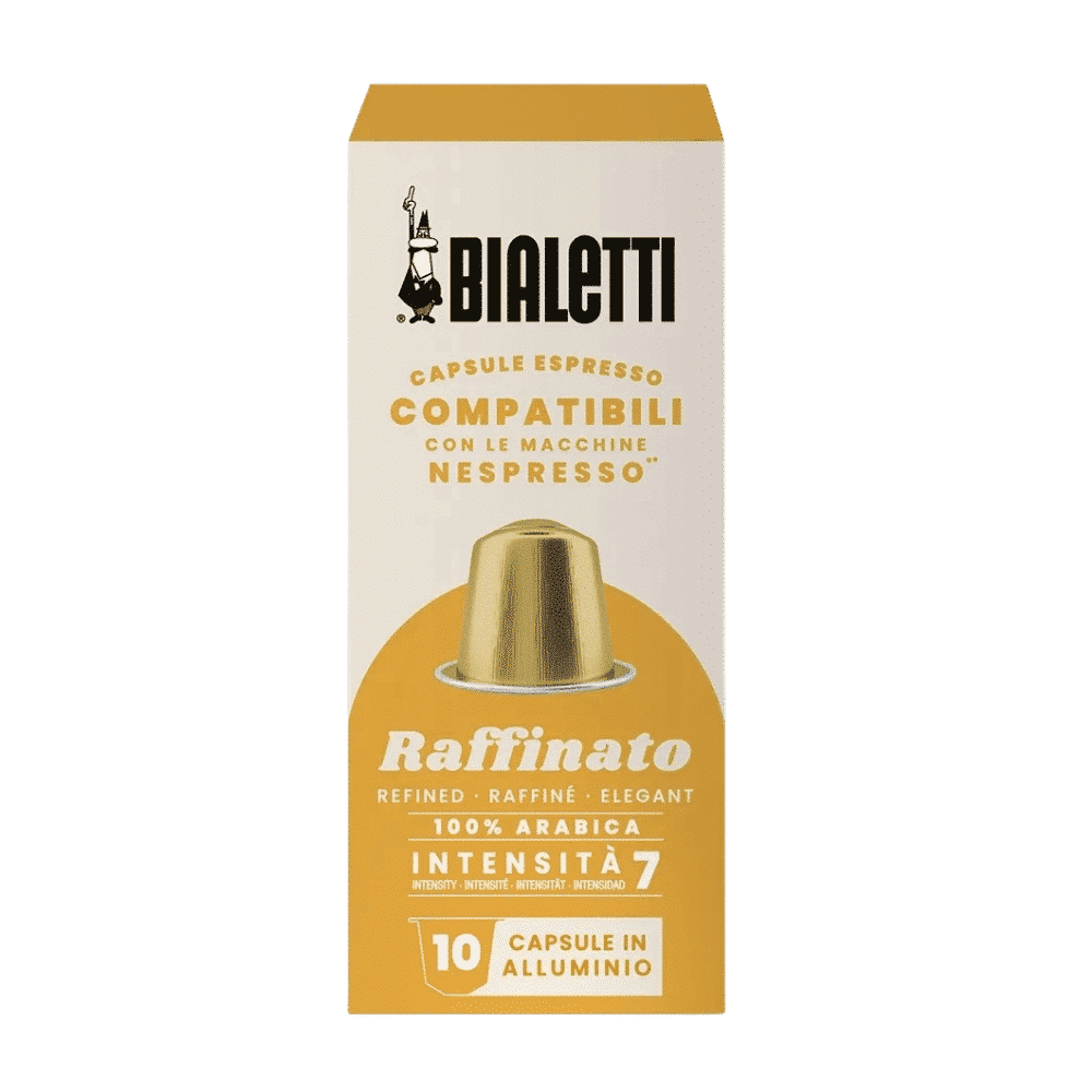 10 קפסולות ביאלטי ראפינטו נספרסו - BIALETTI RAFFINATO חוזק 7