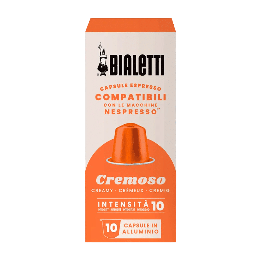10 קפסולות ביאלטי קרמוסו נספרסו - BIALETTI CREMOSO חוזק 10/10
