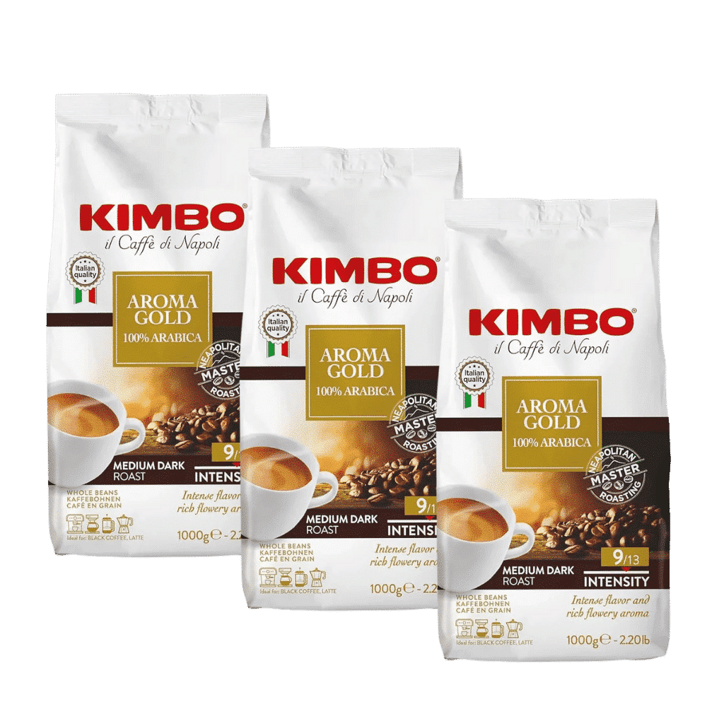 3 ק"ג פולי קפה קימבו ארומה גולד -KIMBO AROMA GOLD