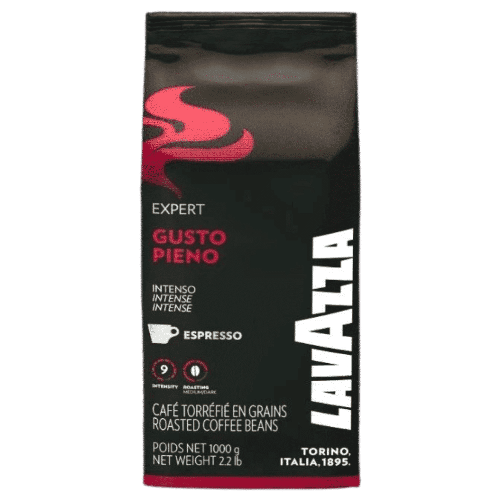 1 ק"ג פולי קפה לוואצה גוסטו פיאנו - Lavazza Gusto Pieno חוזק 12/13
