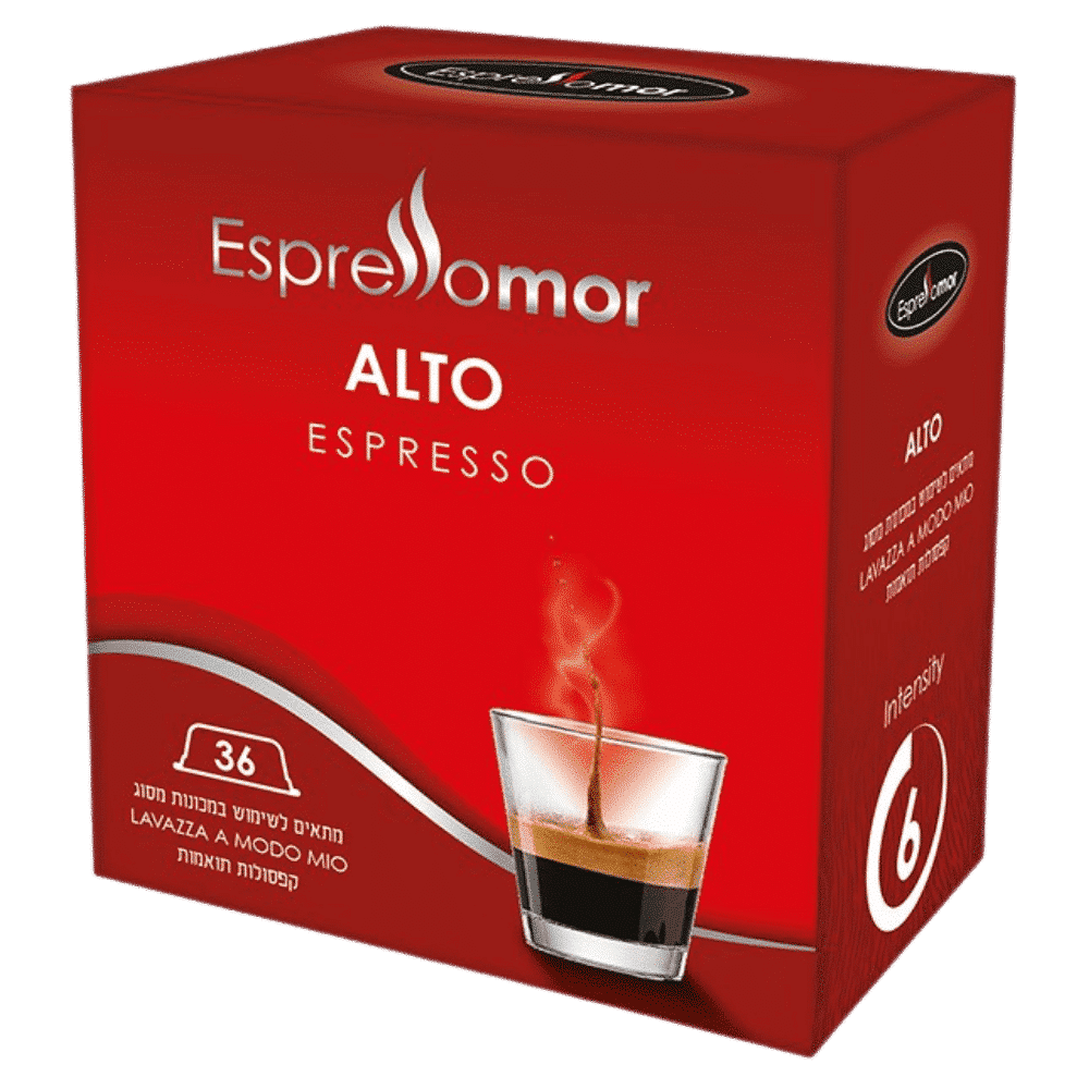 36 קפסולות אספרסומור מודו מיהו אלטו Alto