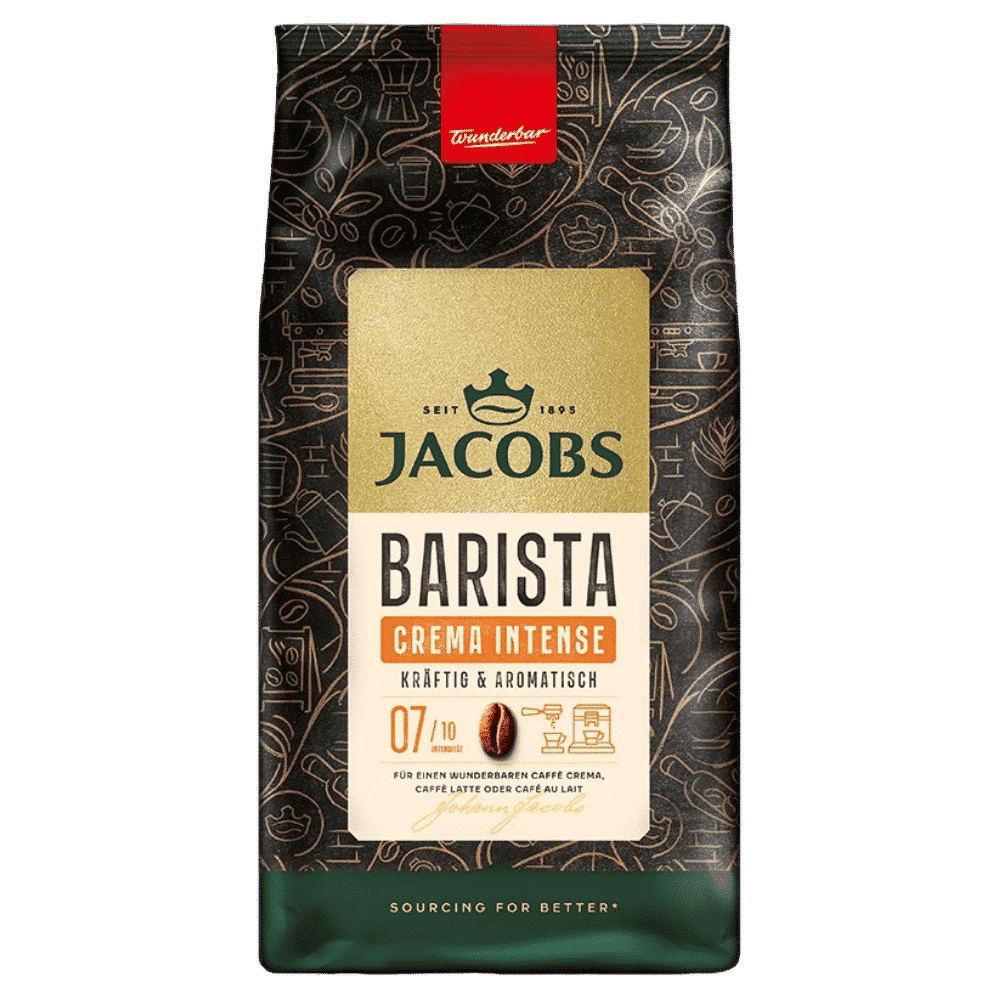 1 ק"ג פולי קפה גייקובס קרמה אינטנסו - Jacobs Cafe Crema Intenso חוזק 7/10