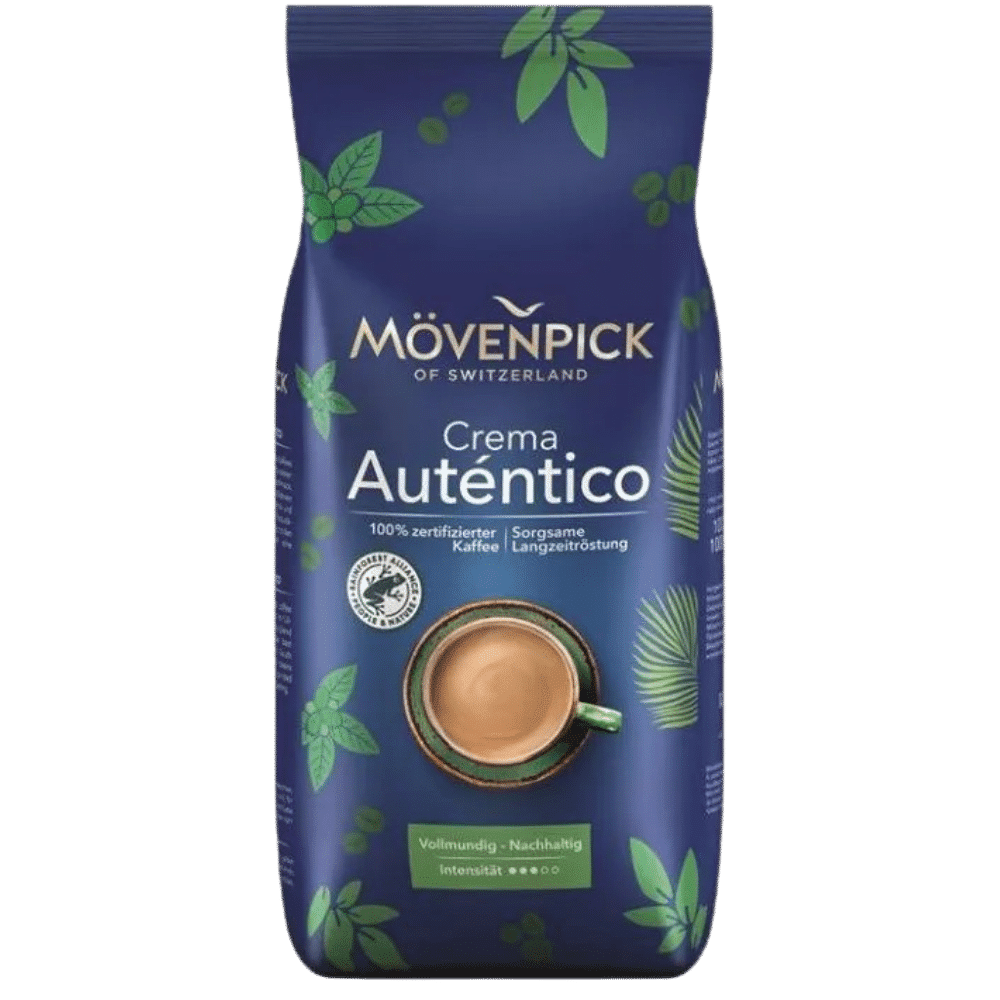 1 ק"ג פולי קפה Movenpick Crema Autentico חוזק 6