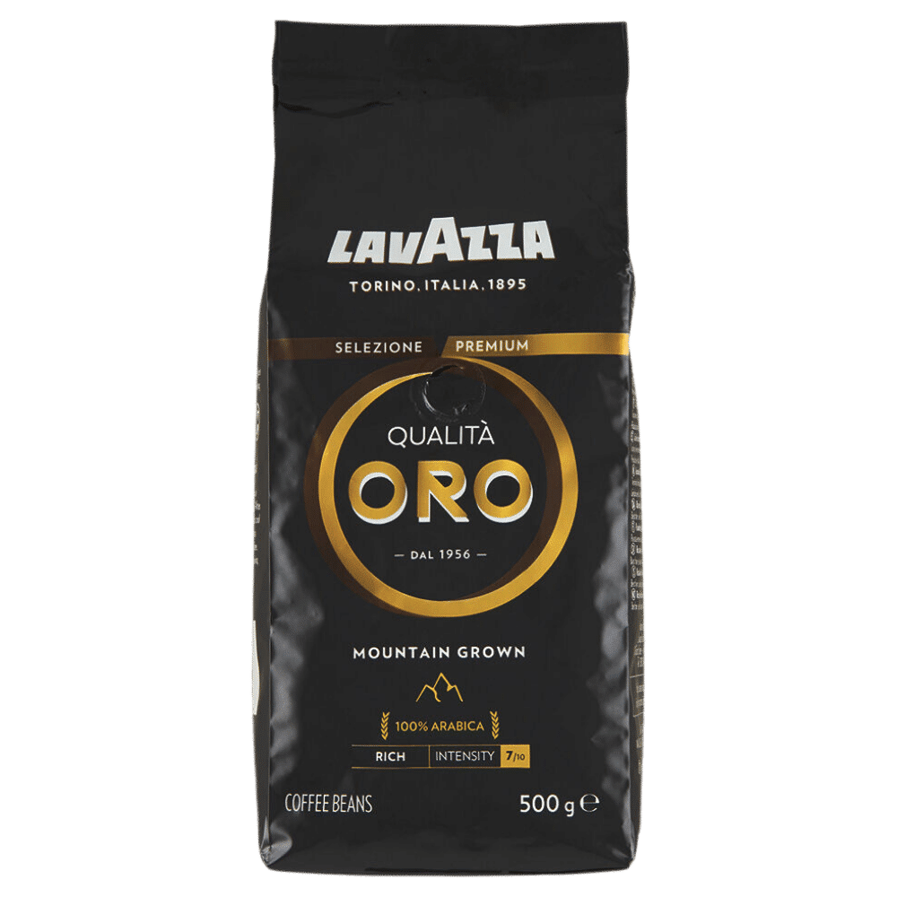 1 ק"ג פולי קפה Lavazza Qualita Oro Black Mountain Grown 100% arabica חוזק 7/10