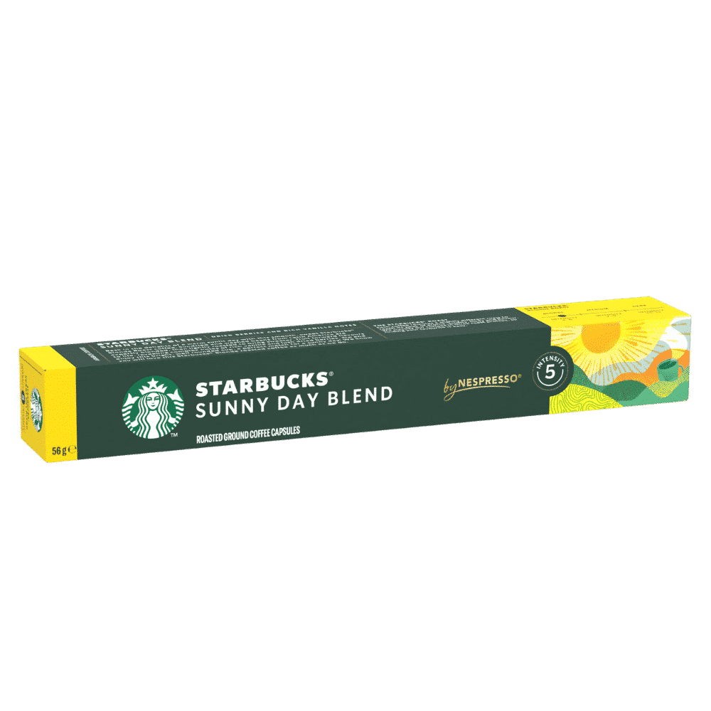 10 קפסולות סטארבקס סאני דיי  בלנד -STARBUCKS SUNNY DAY BLEND חוזק 5