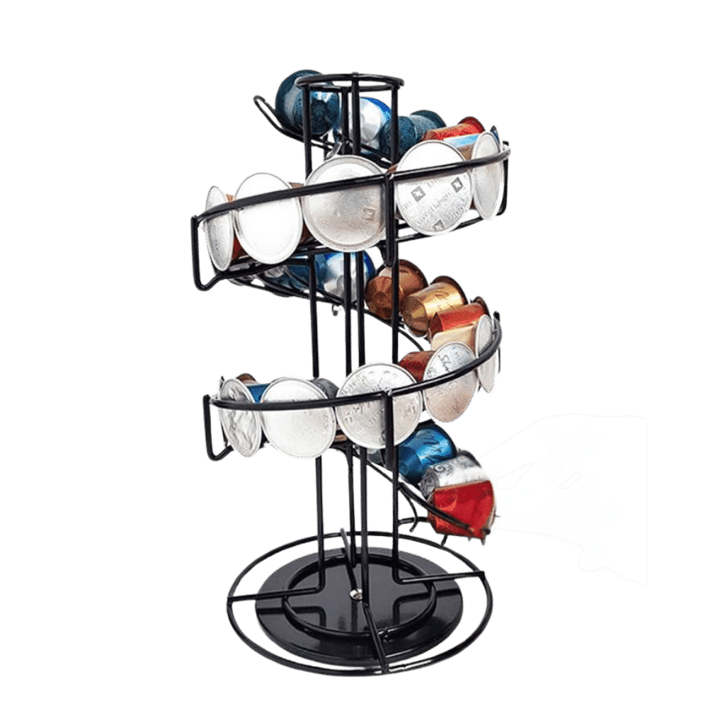 מעמד ספירלה מסתובב לקפסולות נספרסו