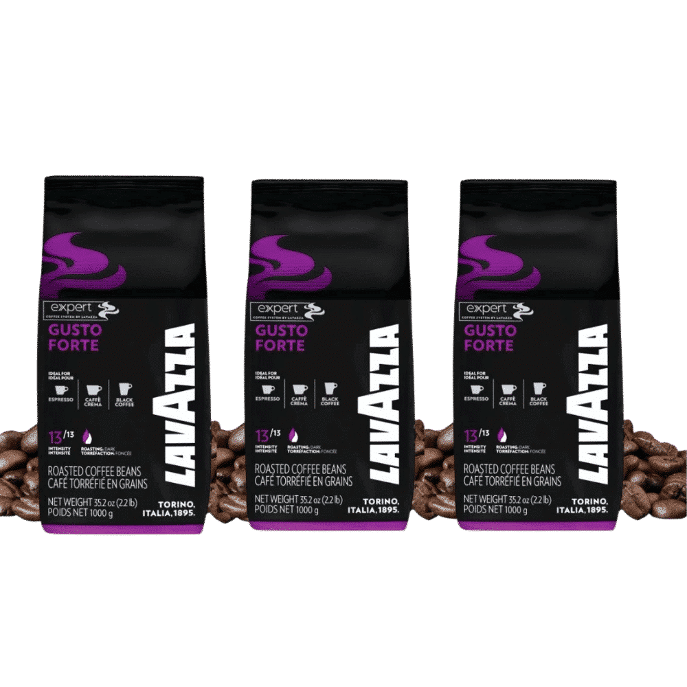 3 ק"ג פולי קפה לוואצה גוסטו פורטה -LAVAZZA GUSTO FORTE