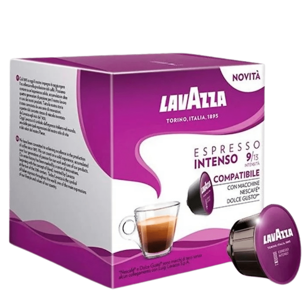 16 קפסולות לוואצה אינטנסו דולצה גוסטו -LAVAZZA INTENSO DOLCE חוזק 9