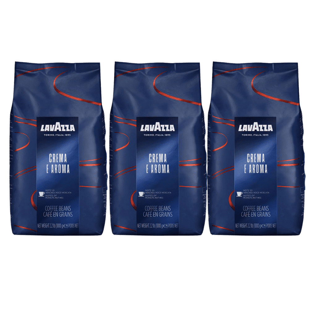 3 ק"ג פולי קפה לוואצה קרמה ארומה כחול -LAVAZZA CREMA AROMA