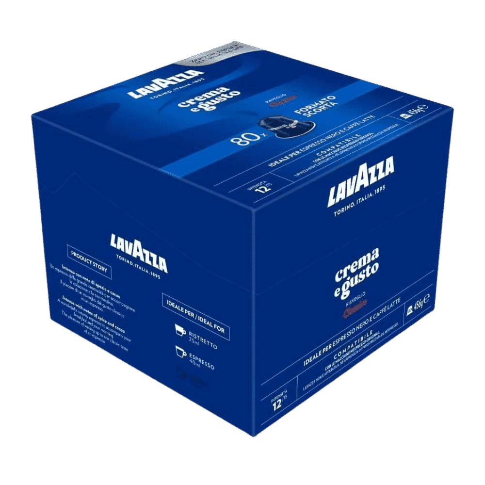 80 קפסולות לוואצה פורמטו סקורטה כחול נספרסו - LAVAZZA CLASICO BLUE חוזק 12/13