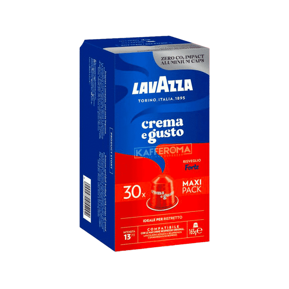 30 קפסולות לוואצה פורטה נספרסו -LAVAZZA FORTE חוזק 13/13