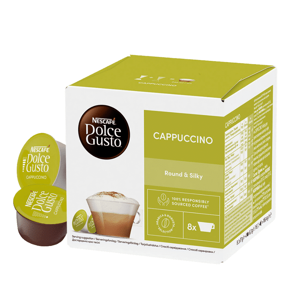 16 קפסולות נס קפה קפוצינו -NESCAFE DOLCE GUSTO CAPPUCCINO