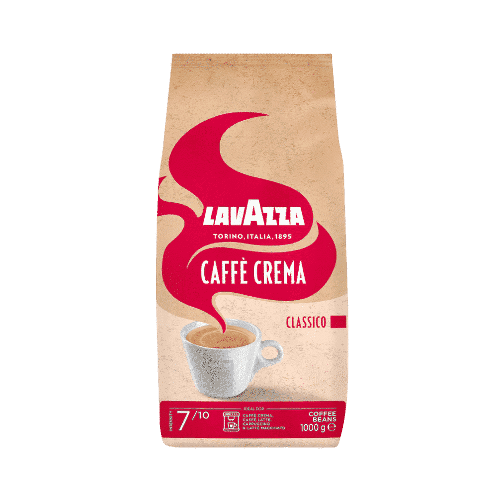 1 ק"ג פולי קפה לוואצה קפה קרמה קלאסיקו -LAVAZZA CREMA CLASSICO חוזק 7/10