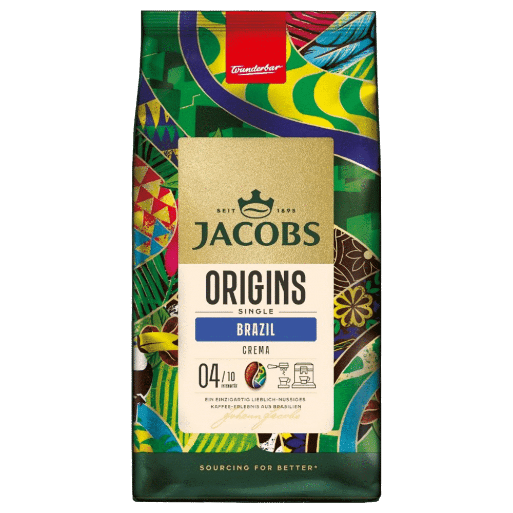 1 ק"ג פולי קפה גייקובס ברזיל -JACOBS BRAZIL חוזק 4/10