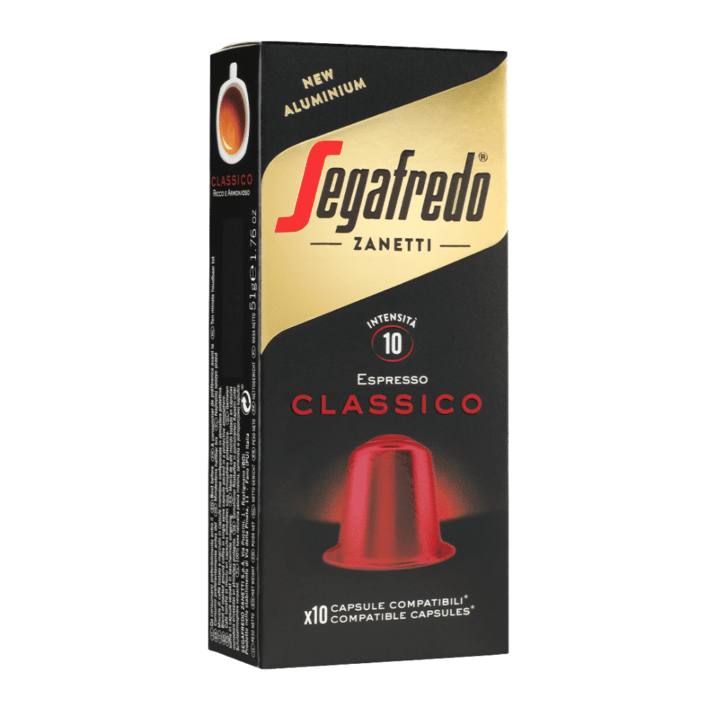 10 קפסולות סגפרדו קלאסיקו נספרסו -SEGAFREDO CLASSICO חוזק 10