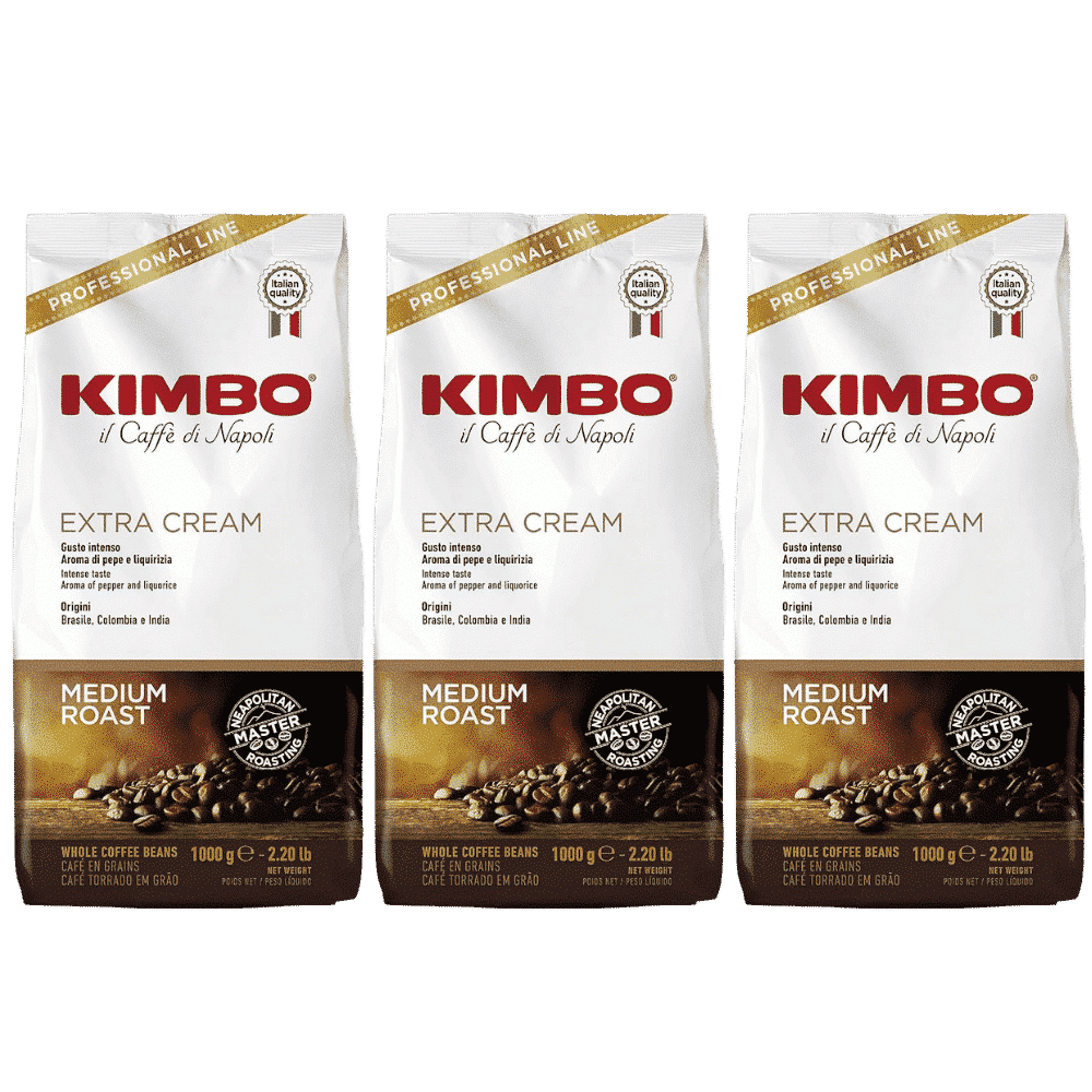 3 ק"ג פולי קפה קימבו אקסטרה קרים -KIMBO EXTRA CREAM