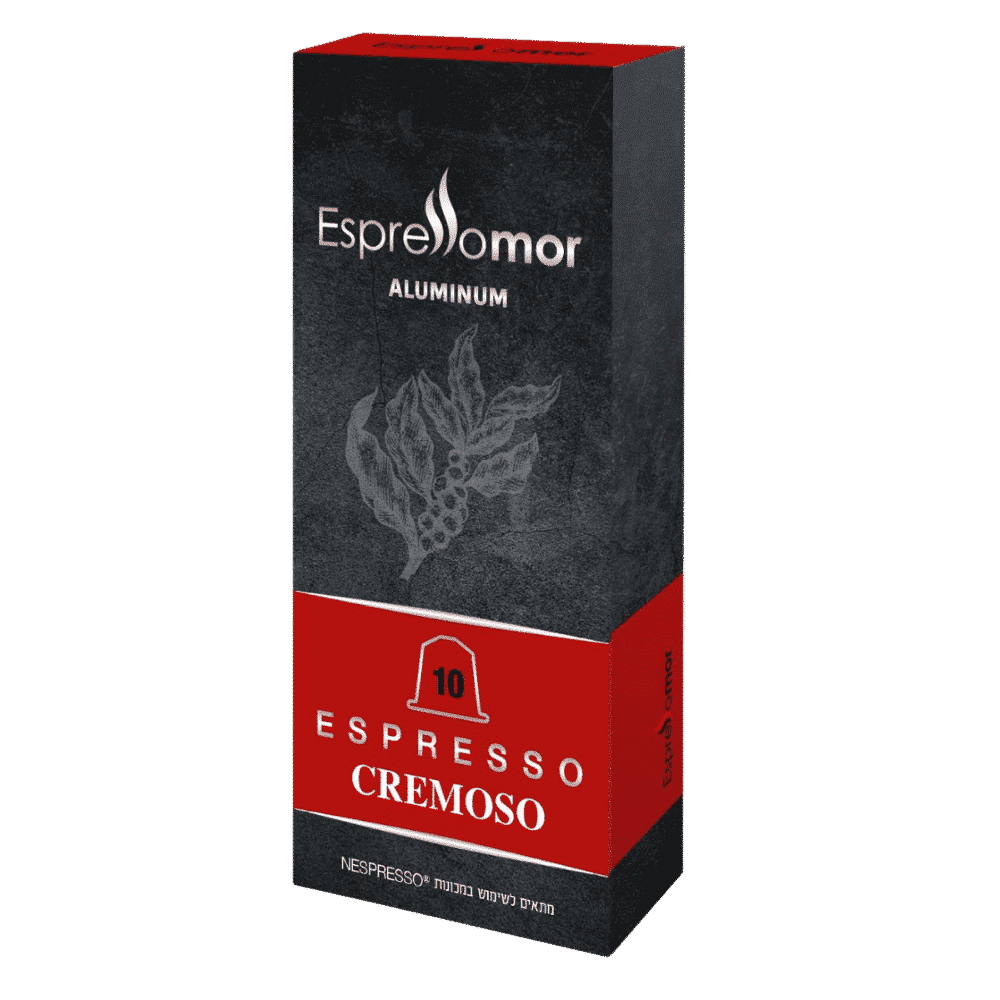 10 קפסולות אספרסומור קרמוסו - ESPRESSOMOR Cremoso