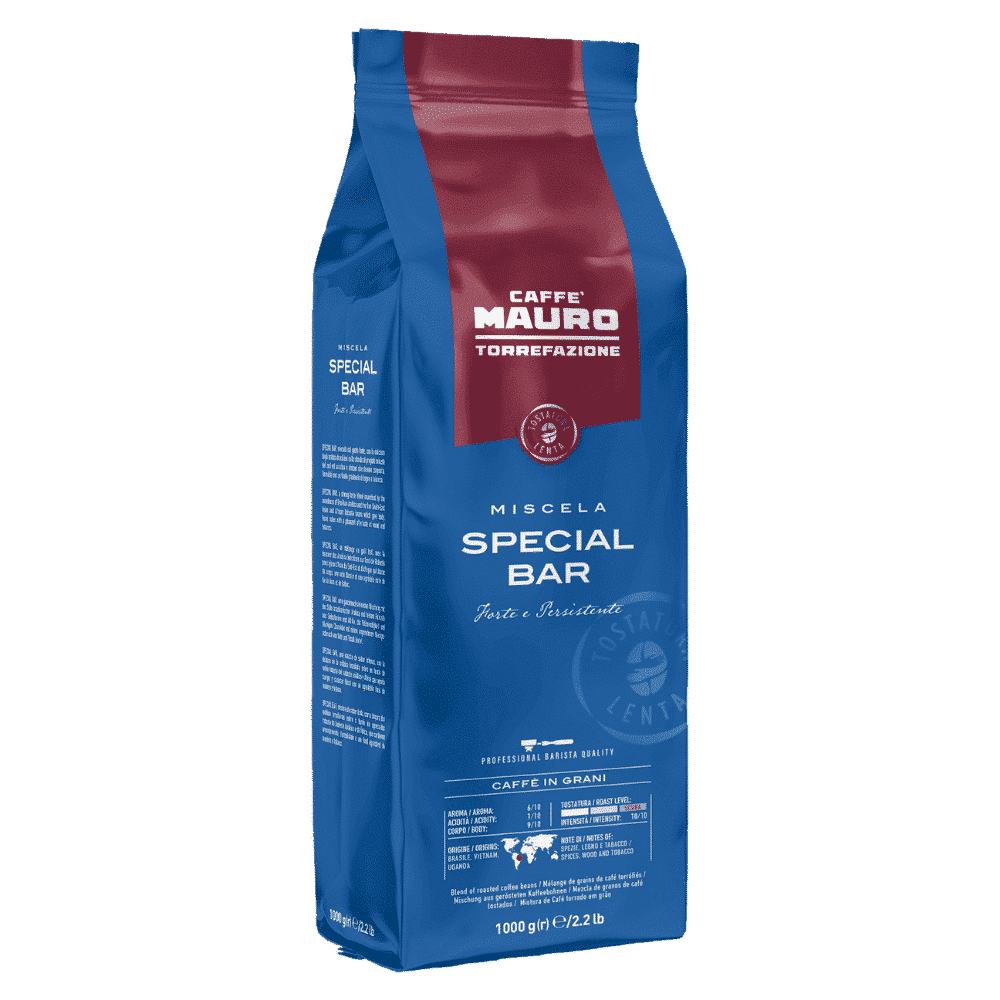 1 ק"ג פולי קפה מאורו ספיישל אספרסו - MAURO SPECIAL ESPRESSO חוזק 10/10
