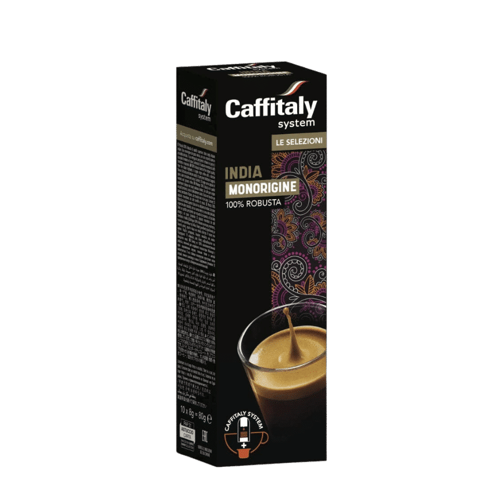 10 קפסולות קאפיטלי אינדיה -CAFFITALY INDIA 100% ROBOSTA